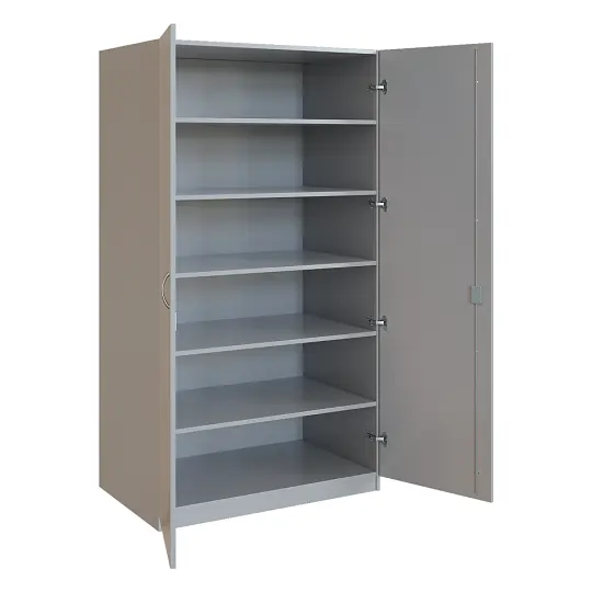 Q 25-100 skříň šatní, 2-dvéřová, 1000x600x1800mm, šedá